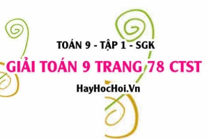 Giải Toán 9 trang 78 tập 1 Chân trời sáng tạo SGK